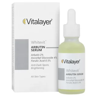 سرم ضدلک و روشن‌کننده قوی ویتالایر (مدل Whitevit حاوی آلفا آربوتین)
