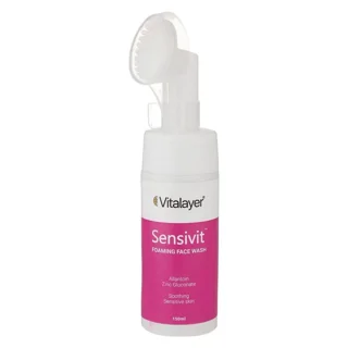 فوم پاک کننده صورت ویتالیر مدل سنسی ویت Sensivit مناسب پوست حساس حجم 150میلی لیتر